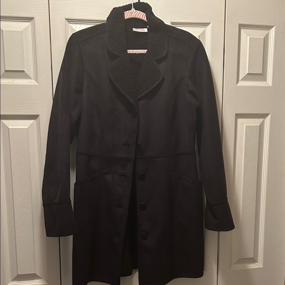 Denim&Co Black Trench Coat